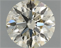 Natural Diamond 0.60 Carats, Round with Excellent Cut, K Color, VS1 Clarity and Certified by IGI