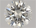 Natural Diamond 0.40 Carats, Round with Excellent Cut, J Color, VVS2 Clarity and Certified by GIA