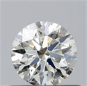 Natural Diamond 0.45 Carats, Round with Excellent Cut, J Color, VS2 Clarity and Certified by GIA