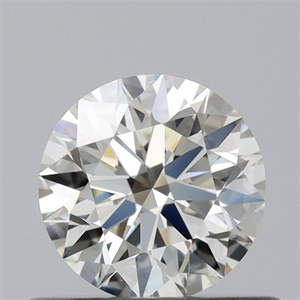 Picture of Natural Diamond 0.45 Carats, Round with Excellent Cut, J Color, VS2 Clarity and Certified by GIA