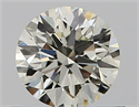 Natural Diamond 0.53 Carats, Round with Excellent Cut, I Color, VVS1 Clarity and Certified by IGI