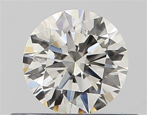 Picture of Natural Diamond 0.40 Carats, Round with Excellent Cut, J Color, VS2 Clarity and Certified by GIA