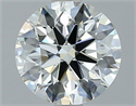 Natural Diamond 2.19 Carats, Round with Excellent Cut, H Color, VVS2 Clarity and Certified by IGI