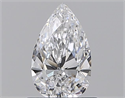 Natural Diamond 0.70 Carats, Pear with  Cut, D Color, SI1 Clarity and Certified by GIA