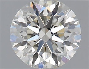 Picture of Natural Diamond 0.50 Carats, Round with Excellent Cut, J Color, SI1 Clarity and Certified by GIA