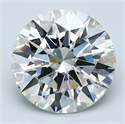 Natural Diamond 2.13 Carats, Round with Excellent Cut, J Color, VS2 Clarity and Certified by GIA