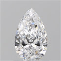 Natural Diamond 0.74 Carats, Pear with  Cut, D Color, IF Clarity and Certified by GIA