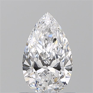 Picture of Natural Diamond 0.74 Carats, Pear with  Cut, D Color, IF Clarity and Certified by GIA