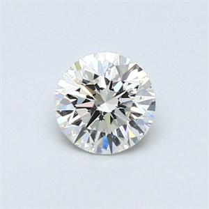 Picture of Natural Diamond 0.41 Carats, Round with Very Good Cut, I Color, VS2 Clarity and Certified by GIA