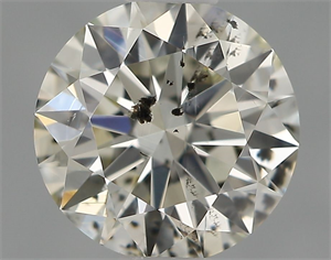 Picture of Natural Diamond 0.56 Carats, Round with Excellent Cut, I Color, I1 Clarity and Certified by IGI