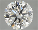 Natural Diamond 4.24 Carats, Round with Excellent Cut, H Color, IF Clarity and Certified by GIA