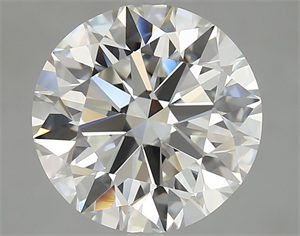 Picture of Natural Diamond 4.24 Carats, Round with Excellent Cut, H Color, IF Clarity and Certified by GIA