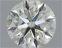 Natural Diamond 0.50 Carats, Round with Very Good Cut, J Color, VVS2 Clarity and Certified by IGI