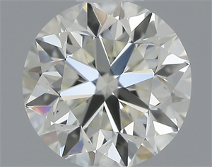 Picture of Natural Diamond 0.50 Carats, Round with Very Good Cut, J Color, VVS2 Clarity and Certified by IGI