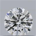 Natural Diamond 0.41 Carats, Round with Excellent Cut, F Color, SI1 Clarity and Certified by GIA