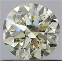 Natural Diamond 0.61 Carats, Round with Excellent Cut, K Color, VVS2 Clarity and Certified by IGI