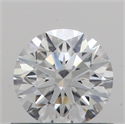 Natural Diamond 0.52 Carats, Round with Excellent Cut, E Color, I1 Clarity and Certified by GIA