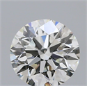 Natural Diamond 0.42 Carats, Round with Excellent Cut, J Color, VS2 Clarity and Certified by GIA