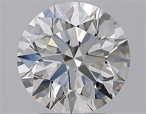 Picture of Natural Diamond 3.01 Carats, Round with Excellent Cut, F Color, VS2 Clarity and Certified by GIA