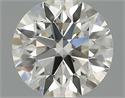 Natural Diamond 0.55 Carats, Round with Excellent Cut, H Color, SI1 Clarity and Certified by IGI