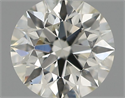 Natural Diamond 0.40 Carats, Round with Excellent Cut, J Color, SI2 Clarity and Certified by IGI