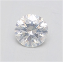 Natural Diamond 0.53 Carats, Round with Excellent Cut, H Color, SI2 Clarity and Certified by IGI