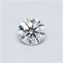 Natural Diamond 0.40 Carats, Round with Very Good Cut, F Color, SI2 Clarity and Certified by GIA