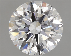 Picture of Natural Diamond 2.01 Carats, Round with Excellent Cut, D Color, SI1 Clarity and Certified by GIA