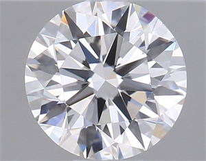 Picture of Natural Diamond 0.40 Carats, Round with Excellent Cut, F Color, VS2 Clarity and Certified by GIA