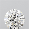 Natural Diamond 0.52 Carats, Round with Excellent Cut, I Color, I1 Clarity and Certified by GIA