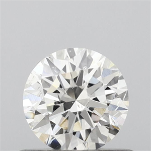 Picture of Natural Diamond 0.52 Carats, Round with Excellent Cut, I Color, I1 Clarity and Certified by GIA