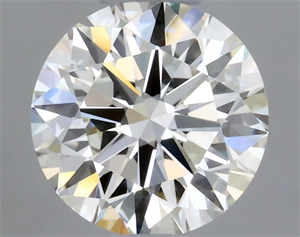 Picture of Natural Diamond 0.40 Carats, Round with Excellent Cut, J Color, VVS1 Clarity and Certified by GIA