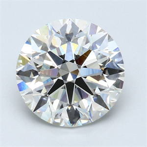 Picture of Natural Diamond 4.27 Carats, Round with Excellent Cut, J Color, VS2 Clarity and Certified by GIA