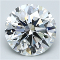 Natural Diamond 3.35 Carats, Round with Excellent Cut, G Color, VS1 Clarity and Certified by GIA