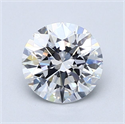 Natural Diamond 1.41 Carats, Round with Excellent Cut, D Color, IF Clarity and Certified by GIA