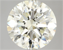 Natural Diamond 4.01 Carats, Round with Excellent Cut, K Color, VS2 Clarity and Certified by IGI