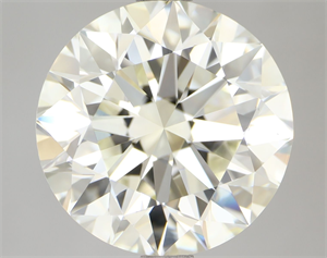 Picture of Natural Diamond 4.01 Carats, Round with Excellent Cut, K Color, VS2 Clarity and Certified by IGI