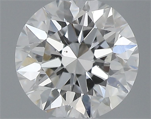 Picture of Natural Diamond 0.44 Carats, Round with Excellent Cut, E Color, VS2 Clarity and Certified by GIA