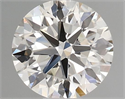 Natural Diamond 0.42 Carats, Round with Excellent Cut, H Color, VS1 Clarity and Certified by IGI