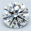 Natural Diamond 3.01 Carats, Round with Excellent Cut, G Color, SI1 Clarity and Certified by GIA