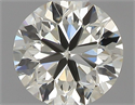 Natural Diamond 0.40 Carats, Round with Very Good Cut, J Color, VVS1 Clarity and Certified by IGI