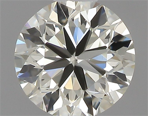 Picture of Natural Diamond 0.40 Carats, Round with Very Good Cut, J Color, VVS1 Clarity and Certified by IGI