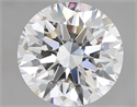 Natural Diamond 3.03 Carats, Round with Excellent Cut, H Color, VS1 Clarity and Certified by GIA