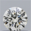 Natural Diamond 0.47 Carats, Round with Excellent Cut, K Color, SI1 Clarity and Certified by GIA