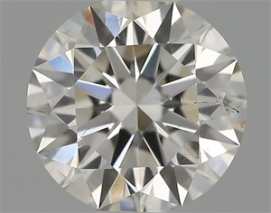 Picture of Natural Diamond 0.53 Carats, Round with Excellent Cut, H Color, SI1 Clarity and Certified by IGI