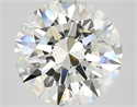 Natural Diamond 5.03 Carats, Round with Excellent Cut, J Color, VS1 Clarity and Certified by GIA