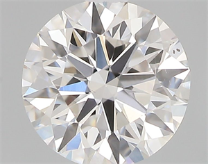 Picture of Natural Diamond 0.42 Carats, Round with Excellent Cut, F Color, VS2 Clarity and Certified by GIA