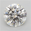 Natural Diamond 0.41 Carats, Round with Excellent Cut, H Color, IF Clarity and Certified by GIA