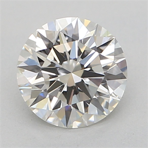 Picture of Natural Diamond 0.41 Carats, Round with Excellent Cut, H Color, IF Clarity and Certified by GIA