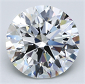 Natural Diamond 4.36 Carats, Round with Excellent Cut, G Color, VS1 Clarity and Certified by GIA